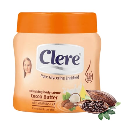 كريم كلير لترطيب الجسم بزبدة الكاكاو 500 مل