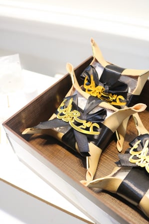 توزيعات فواحة ميني مع تنسيق الجلد