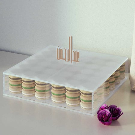 صندوق الشوكليت بتصميم اسم المولود