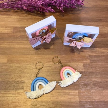 تعليقة مفتاح بالصوف للتوزيعات(12 حبات)