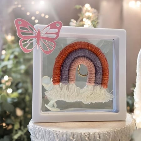 توزيعات ميدالية السحابة منسقة بثيم فراشة (12) حبات