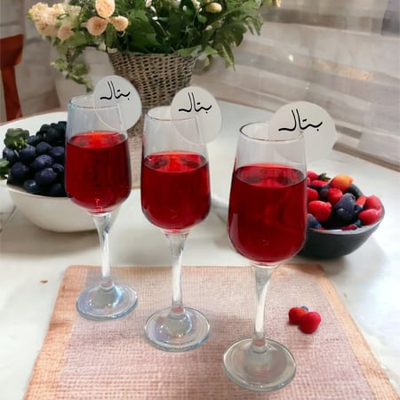 تاق الكاسات والاكواب مع الاسم ( 12 حبة)