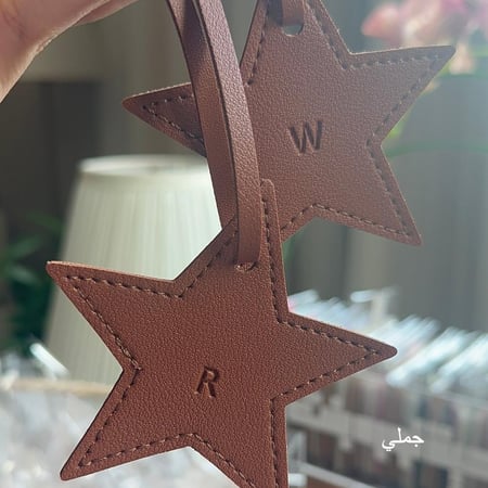 تعليقة جلد شكل نجمه