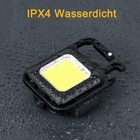 مصباح يدوي صغير فائق السطوع مربع قابل لاعادة الشحن