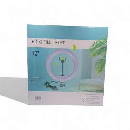 حلقة اضاءة 12 انش Ring Fill Light with Remote Control