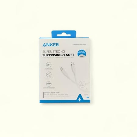 سلك شحن انكر باور لاين فلو تايب سي الى تايب سي 0.9 م