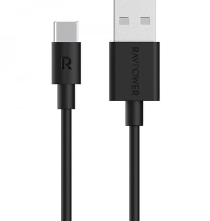 RavPower كيبل راف بور-اسود RAV POWER-black M1-CB044 TYP C