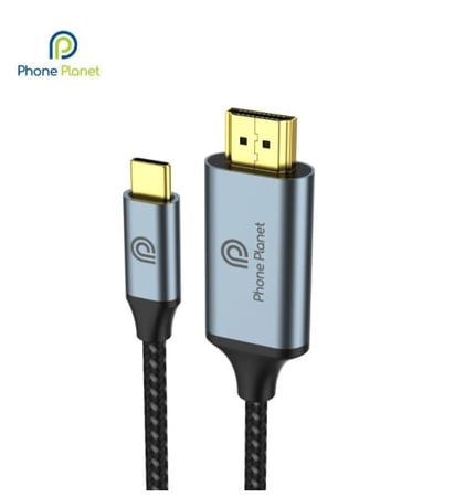 كابل USB-C إلى HDMI بمخرج 4K UHD | توصيل وتشغيل | طول 1.8 متر
