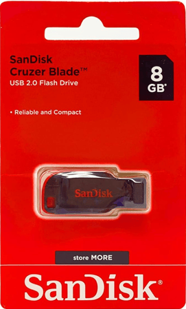 ذاكرة فلاش USB مساحه 8GB من SANDISK
