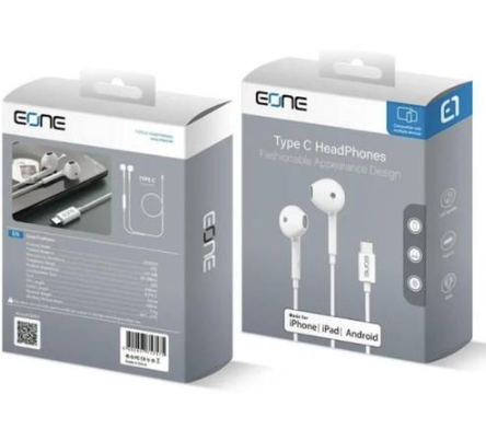 سماعة EONE تايب سي للآيفون والآيباد - ابيض