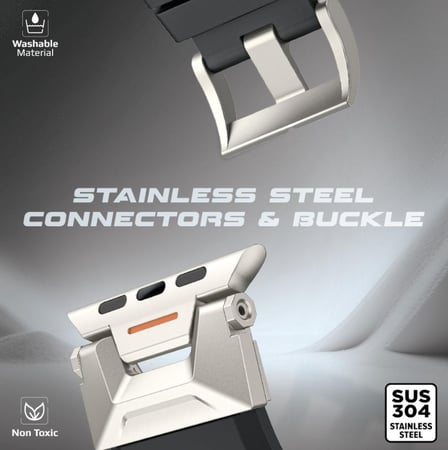 سير ساعه من بروميت - SilicaBand-Pro.Black