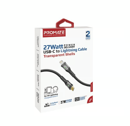 كيبل تايب سي - لايتنج 1.2M من بروميت - TransLine-Ci.Black