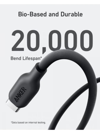 سلك شاحن انكر تايب سي الى تايب سي 0.9 متر - اسود