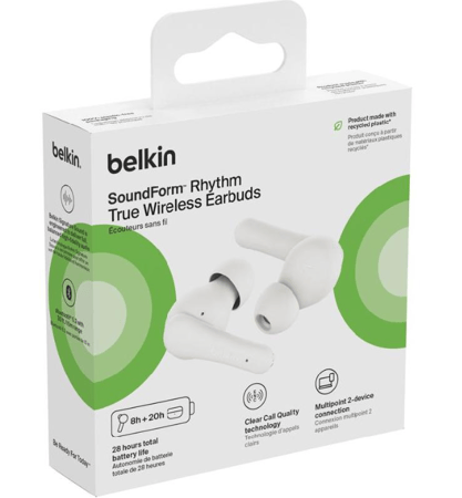 سماعة بيلكن اير بودز داخلية Belkin True Wireless Earbuds أبيض