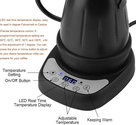 غلاية ترشيح قهوة كهربائية 700 مل من ديجو لون ابيض