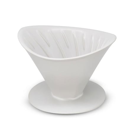 قمع سيراميك نصف القمر - اسود | V60 Dripper