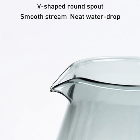 سيرفر V60 تايمور - اسود شفاف 360 مل | V60 Timemore Server 360ml