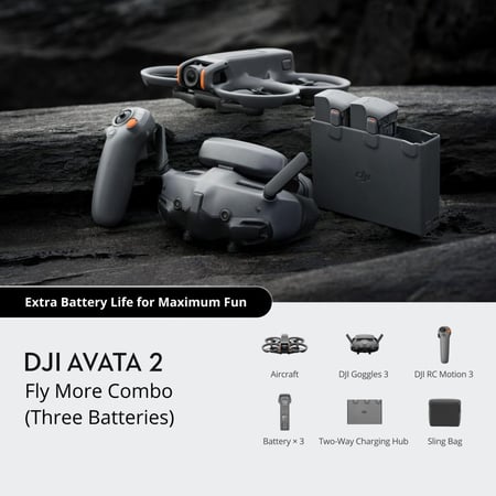 DJI Avata 2 Fly Smart Combo (Three Batteries)