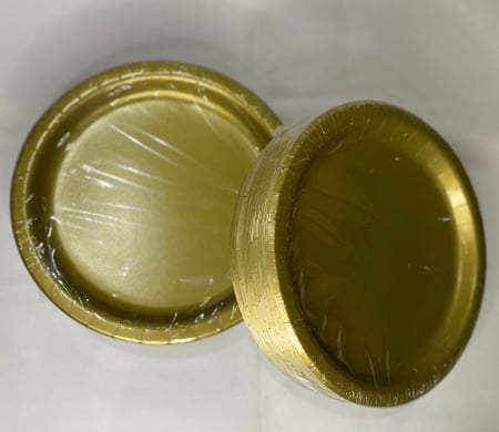 طبق حفلات ذهبي  عدد 50 طبق