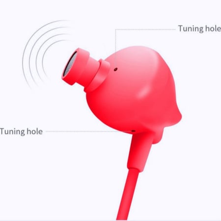 سماعة أذن رياضية ستيريو سلكية وردي لجميع الأجهزة موديل AU-03