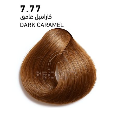 صبغة شعر كاراميل غامق– صبغة بروسيل 100 ملي 7.77