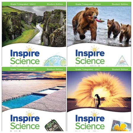 Inspire Science, G07 - Print Student Edition Bundle (Units 1-4)