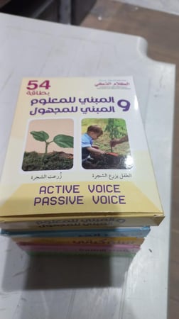 مجموعة الكلام الذكي: المبني للمعلوم والمبني للمجهول