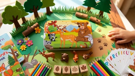 بازل علبة معدن مكون من 60 قطعة