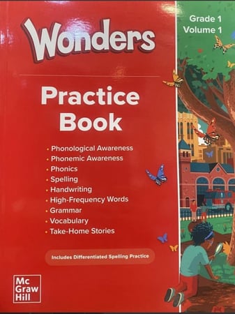 Reading Wonders Practice Book 2023 G01 Vol 1 + Vol 2