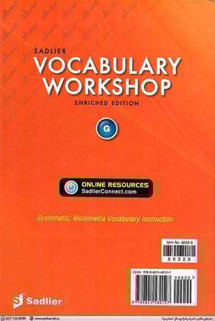 Vocabulary Workshop, Level G (9780821580127)