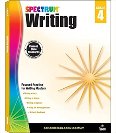 Spectrum Paperback Writing Book, Grade 4(9781483811994)