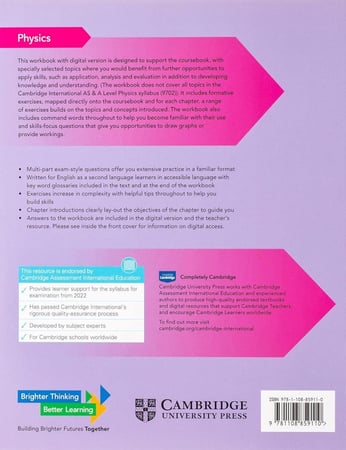 Cambridge International AS & A Level Physics Workbook (9781108859110)