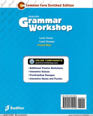 Grammar Workshop-Common Core Enriched Edition-Level Blue Gread 5 (9781421710556)