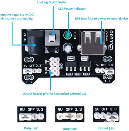 ELEGOO Upgraded Electronics Fun Kit