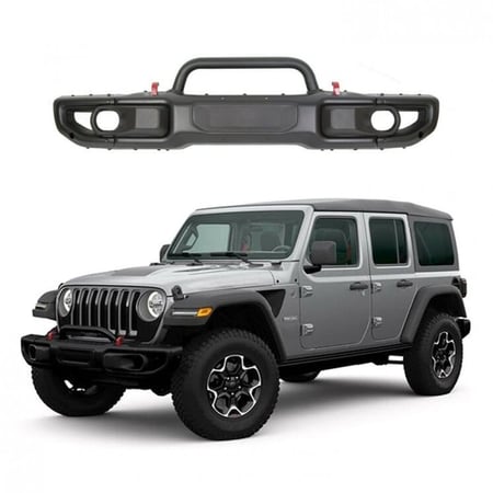 صدام امامي حديد مع دعامة روبيكون رانجلر  2018 - 2025