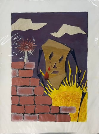 كولاج - مواد مختلفة