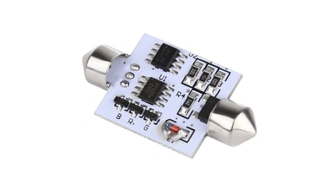 شريحتين اضاءة ملونة للسيارة مع ريمونت كنترول للسيارة