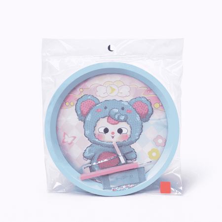 لوحة تلوين شخصيات بالفصوص الملونة للأطفال دائرية