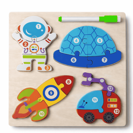 لعبة الألغاز الخشبية التعليمية – مهن وبيئات متنوعة