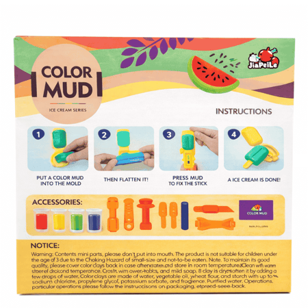 لعبة الصلصال الإبداعية  قوالب ايسكريم– Color Mud (Ice Cream Series)