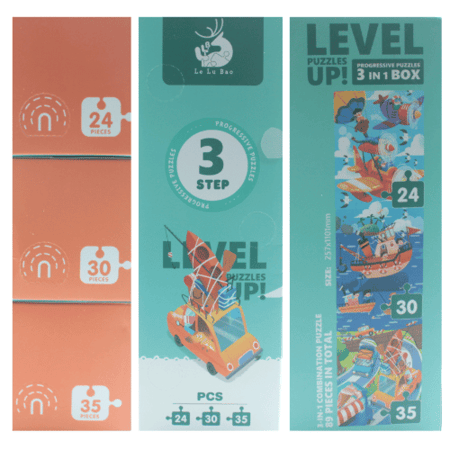 بزل للاطفال المرحلة الثالثة 3 صور 89 قطعة وسائل النقل