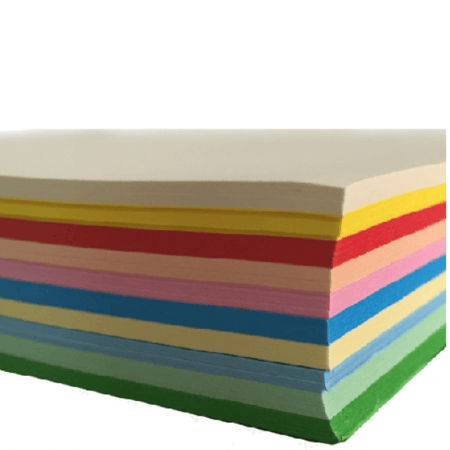 ورق ملون فاخر 100 ورقة 80 غرام، مقاس A4 عشرة ألوان