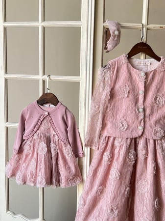 فستان مع جاكيت  من 9 الى 16 سنة