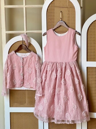 فستان مع جاكيت  من 9 الى 16 سنة