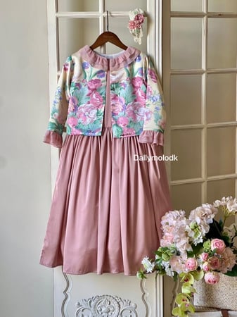 فستان مع جاكيت  11-14 سنه