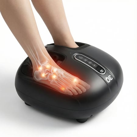 جهاز مساج القدمين من 3Q حراري ذكي مع ريموت تحكم
