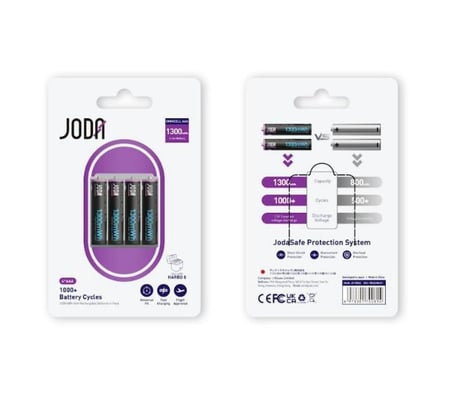 جودا - بطاريات AAA القابلة للشحن