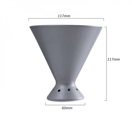 قمع تقطير V60 سيراميك رمادي