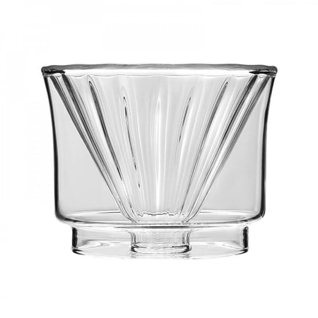 قمع v60 تقطير مدبل زجاجي