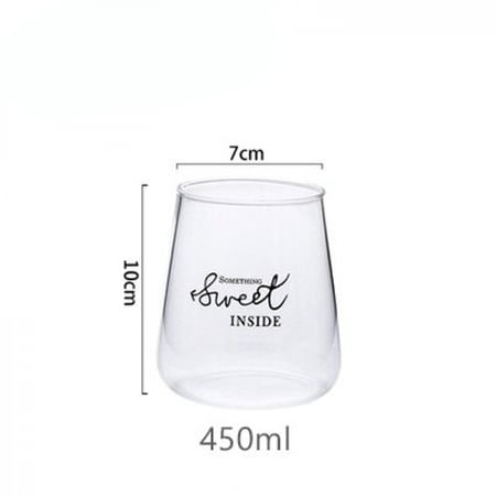كوب زجاجي شفاف Sweet Inside بعدة خيارات
